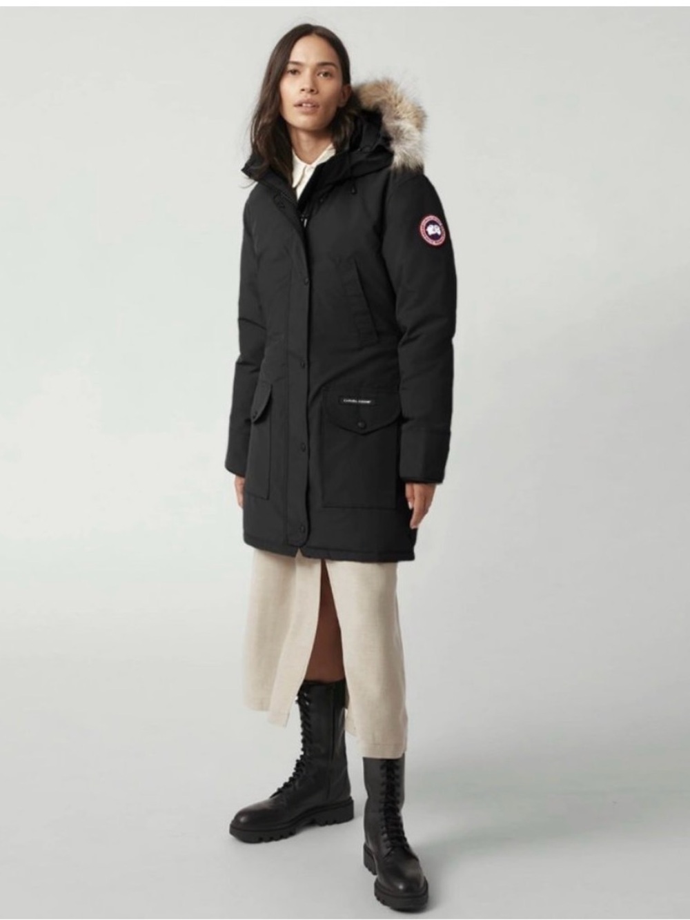 Canada Goose Women’s Black Trillium Parka size S